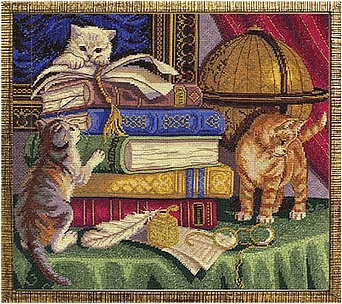 Котята с книгами