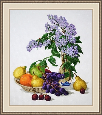 Сирень и фрукты