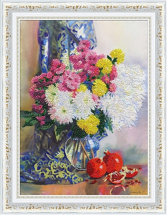 Хризантемы и гранаты