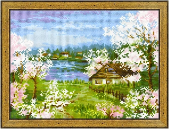 Яблони в цвету