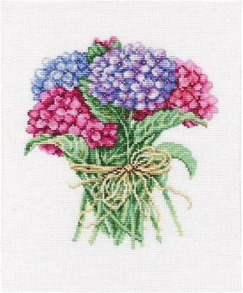 Букетик гортензий